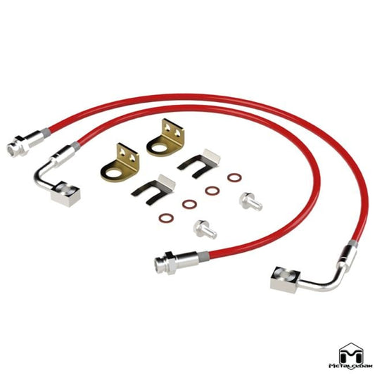 Metal Cloak - JK Wrangler Replacement Brake Lines, Pair 26.5"