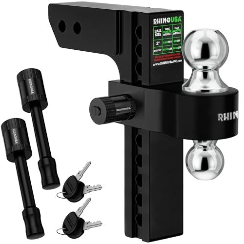 Rhino USA - Adjustable Drop Hitch (2" Receivers)