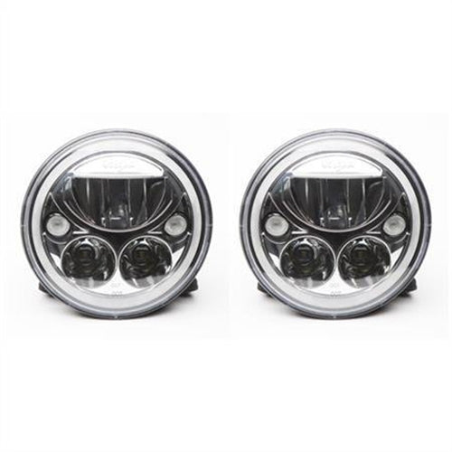 Vision X - Lighting 7 in. Round LED Headlight with Halo Kit (Chrome) - XIL-7RDKIT