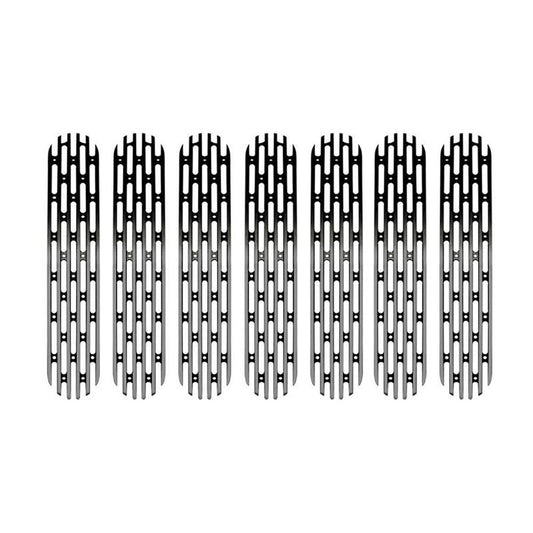 DV8 - (97-06) Jeep TJ Grill Inserts Black 7-Pieces (D-JP-190018-BLACK)