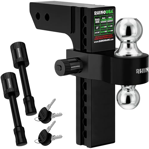 Rhino USA - Adjustable Drop Hitch (2.5" Receivers)