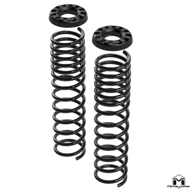 Metal Cloak - Dual rate coil spring pair - 3.5" 4-door or 4.5" 2 door JK front or 3.5" JL 392 front - 7007