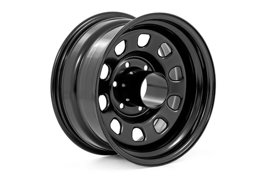 Rough Country - Wheels - 17x9 6-5.5 - Black Steel wheel D-window - 311