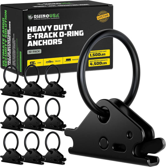 Rhino USA - E-Track O-Ring Anchors (10-Pack)