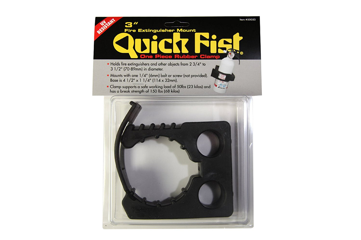 Quick Fist -  3 in. Quick Fist Clamp for Mounting Fire Extinguisher - ETR-50050