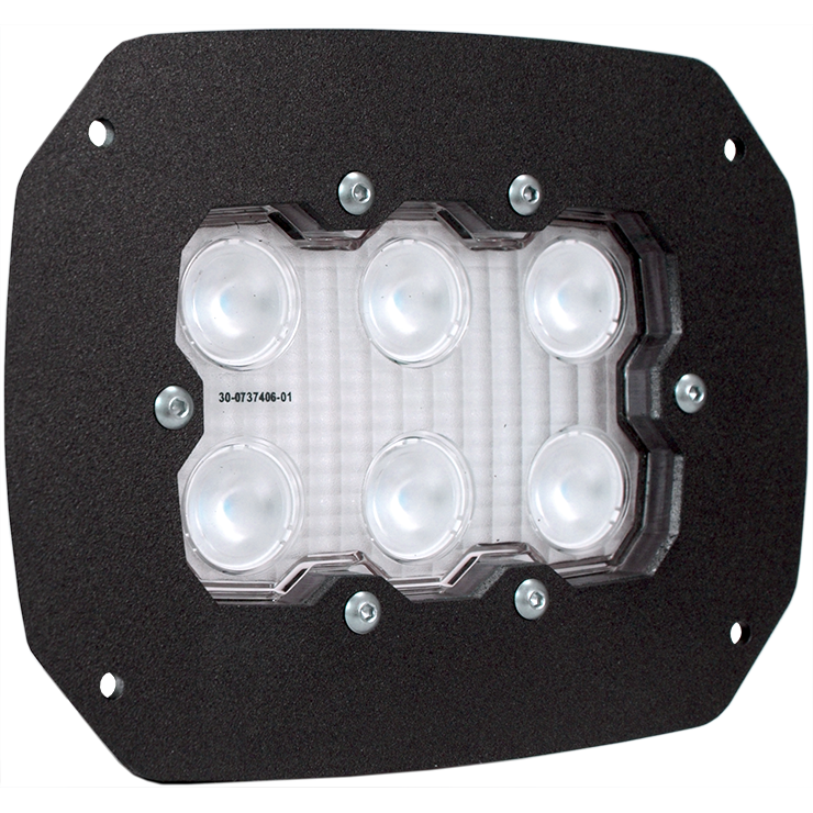 Vision X - 6 LED flush mount 60 Degree back up light - dura-660flush