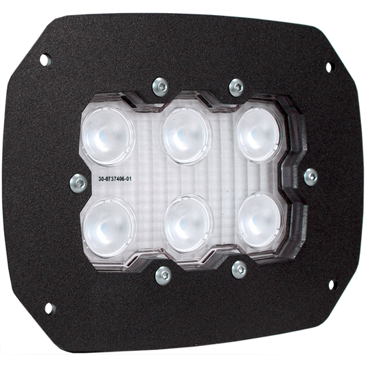 Vision X - 6 LED flush mount 60 Degree back up light - dura-660flush