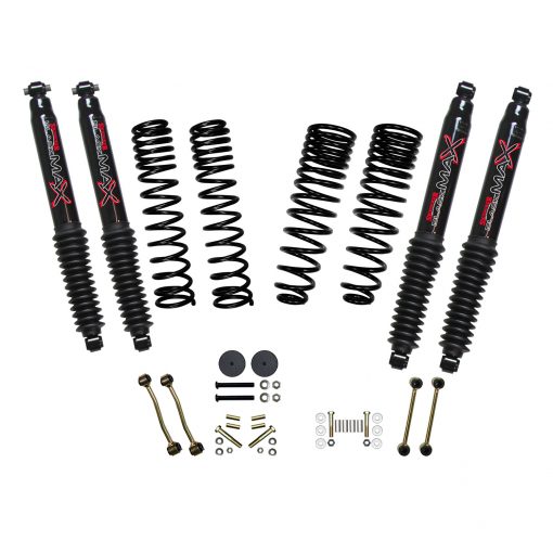 Skyjacker - JT 2.5" Dual Rate-Long Travel System with 1.5" Rear Coils and Black MAX Shocks