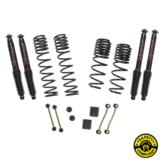 Skyjacker - JLU 2.5" Lift kit for Non-Rubicon with Black MAX Shocks - JL25BPBLT