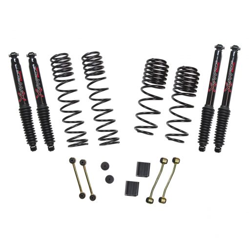 Skyjacker - JLU Diesel - 2-2.5" Dual Rate Long Travel Lift Kit with Black Max Shocks - JL25BPBLTD