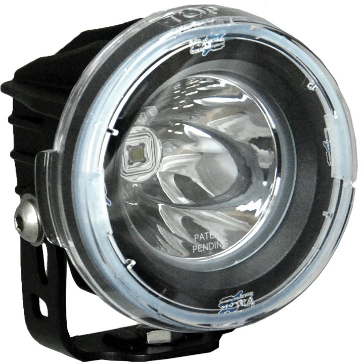 Vision X -  3.7" Round PCV Light Cover (Clear) - PCV-OPR1