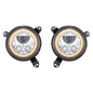 Vision X - Jeep JL/JT Headlight Black Chrome W/Amber Halo - XIL-7RDAKITJL