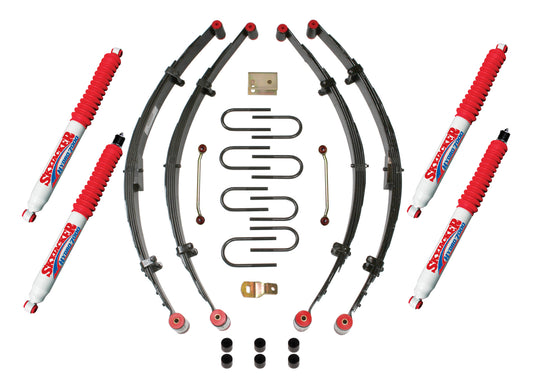 Skyjacker - Jeep YJ 4" Suspension Lift Kit with Leaf Springs and Hydro Shocks