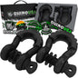 Rhino USA - 3/4 D-Ring Shackle Set (BLACK)