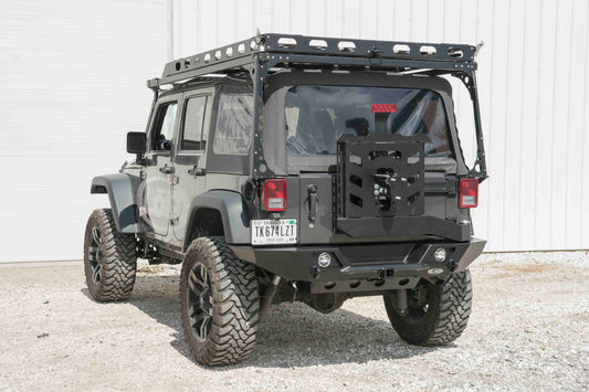 LOD - 2007-2017 JK Destroyer Full-Width Rear Bumper w/ Tire Carrier - JBC0741