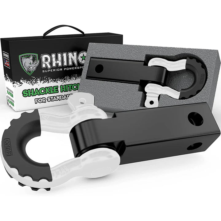 Rhino USA - 2"  Shackle Hitch Receiver with D-Ring